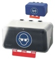  SECU-BOX Mini transparent oder blau für eine Schutzbrille 