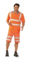  2098 Warnschutz-Polo-Shirt orange/grau 